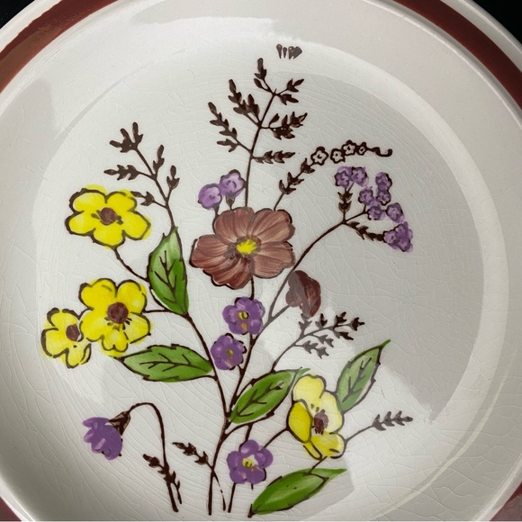 (1) Vintage Lot of 5, Lunastone 1580 Bali Pattern Floral Bread & Butter Plates - Picture 14 of 17